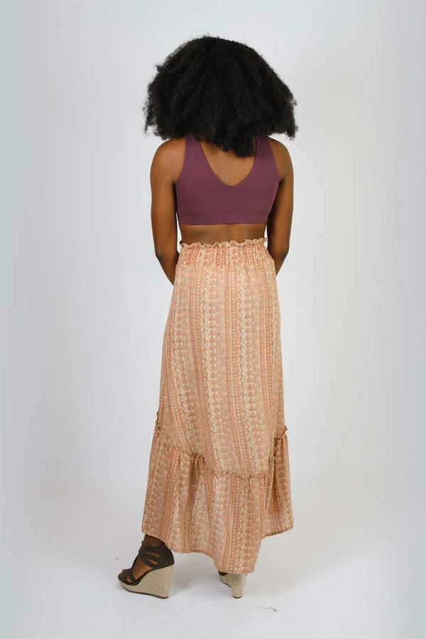 Lakhays Boho Paisley Waves Hi-Low Gypsy Skirt 8 Lakhays Boho Paisley Waves Hi-Low Gypsy Skirt