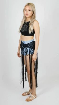 Lakhays Boho Goddess Gypsy Crochet Overskirt