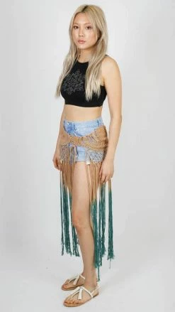 Lakhays Boho Goddess Gypsy Crochet Overskirt