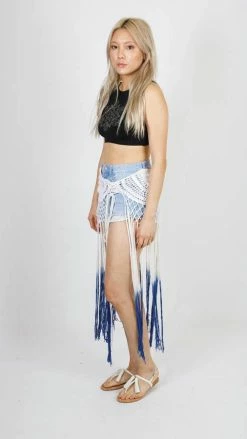 Lakhays Boho Goddess Gypsy Crochet Overskirt