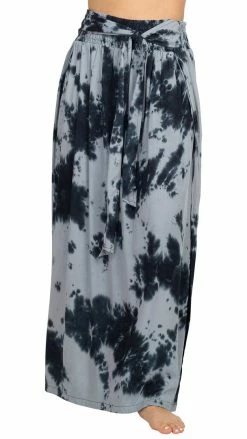 Lakhays Skirts Tie-Dye Slit Sides Skirt