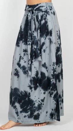 Lakhays Skirts Tie-Dye Slit Sides Skirt