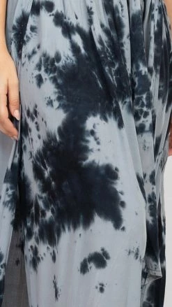 Lakhays Skirts Tie-Dye Slit Sides Skirt