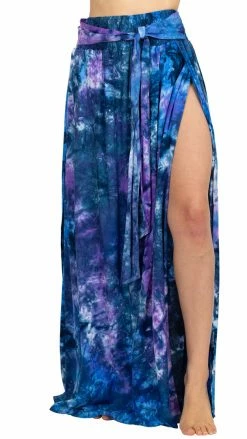 Lakhays Skirts Tie-Dye Slit Sides Skirt