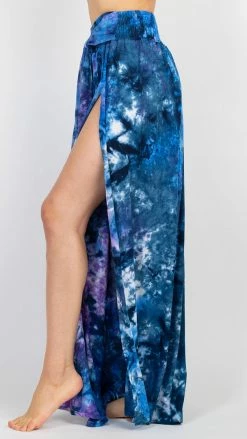 Lakhays Skirts Tie-Dye Slit Sides Skirt