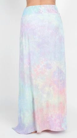 Lakhays Skirts Tie-Dye Slit Sides Skirt