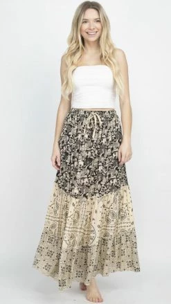 Lakhays Elephant Three Tiered Skirt