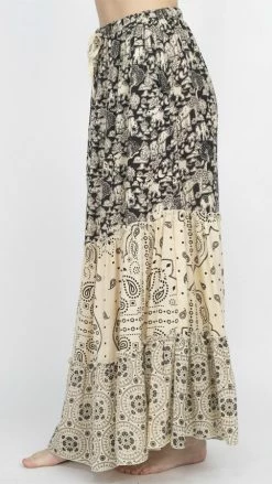 Lakhays Elephant Three Tiered Skirt