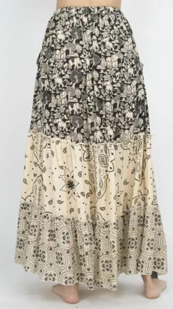 Lakhays Elephant Three Tiered Skirt