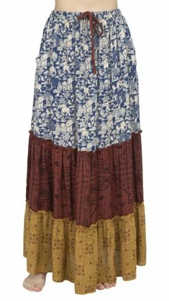 Lakhays Elephant Three Tiered Skirt