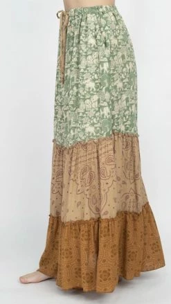 Lakhays Elephant Three Tiered Skirt