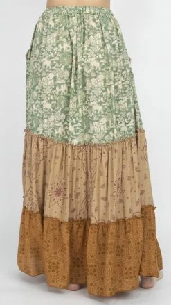 Lakhays Elephant Three Tiered Skirt