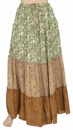 Lakhays Elephant Three Tiered Skirt