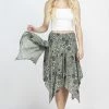 Lakhays Zinnia Handkerchief Skirt