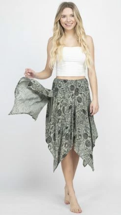 Lakhays Zinnia Handkerchief Skirt