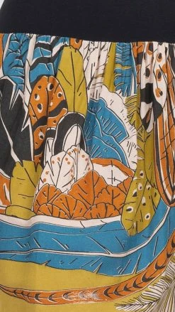 Lakhays New Arrivals Feather Midi Skirt