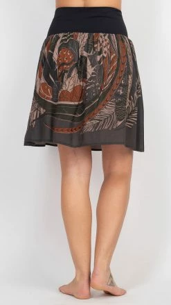Lakhays New Arrivals Feather Midi Skirt