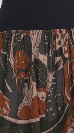 Lakhays New Arrivals Feather Midi Skirt