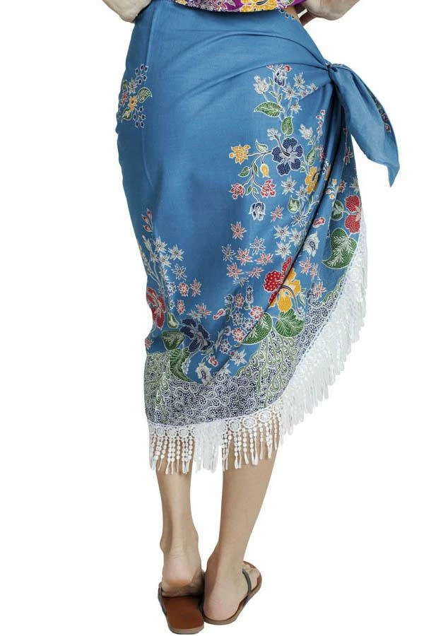 Lakhays Fearless Floral Boho Chic Beach Pool Wrap Skirt 5 Lakhays Fearless Floral Boho Chic Beach Pool Wrap Skirt