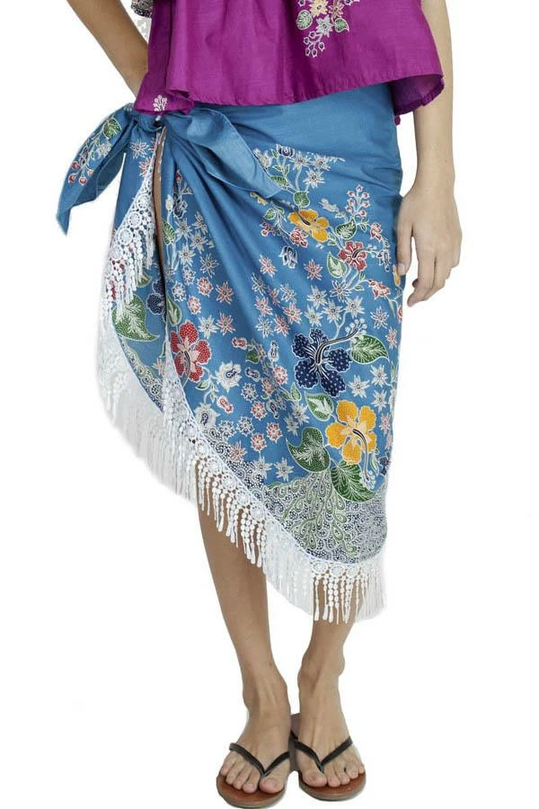 Lakhays Fearless Floral Boho Chic Beach Pool Wrap Skirt 1 Lakhays Fearless Floral Boho Chic Beach Pool Wrap Skirt