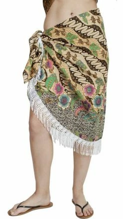 Lakhays Fearless Floral Boho Chic Beach Pool Wrap Skirt
