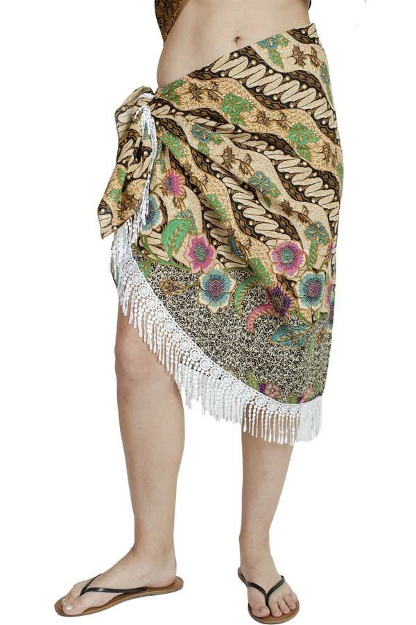 Lakhays Fearless Floral Boho Chic Beach Pool Wrap Skirt 2 Lakhays Fearless Floral Boho Chic Beach Pool Wrap Skirt