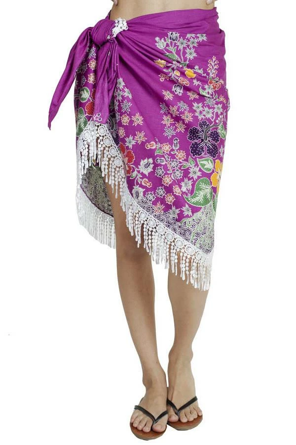 Lakhays Fearless Floral Boho Chic Beach Pool Wrap Skirt 3 Lakhays Fearless Floral Boho Chic Beach Pool Wrap Skirt