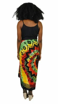 Lakhays Tie Dye Rasta Lion Head Sarong