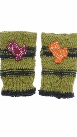Lakhays Hand Knit Woolen Owl Handwarmer With Fleece Lining 7 Lakhays Hand Knit Woolen Owl Handwarmer With Fleece Lining