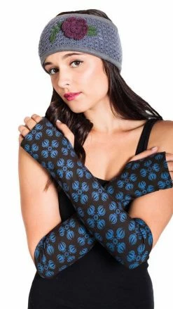 Lakhays Vajra Print Organic Cotton Arm Warmers