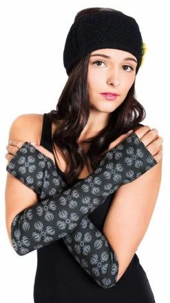 Lakhays Vajra Print Organic Cotton Arm Warmers