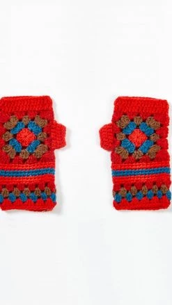 Lakhays Flower Patch Crocheted Fingerless Gloves Arm Warmers 9 Lakhays Flower Patch Crocheted Fingerless Gloves Arm Warmers