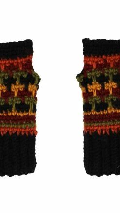 Lakhays Arm Warmers Short Multi Clr Fingerless Gloves