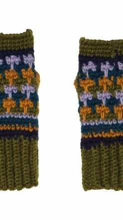 Lakhays Arm Warmers Short Multi Clr Fingerless Gloves