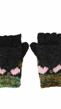 Lakhays Wool Knit Hearts Mittens