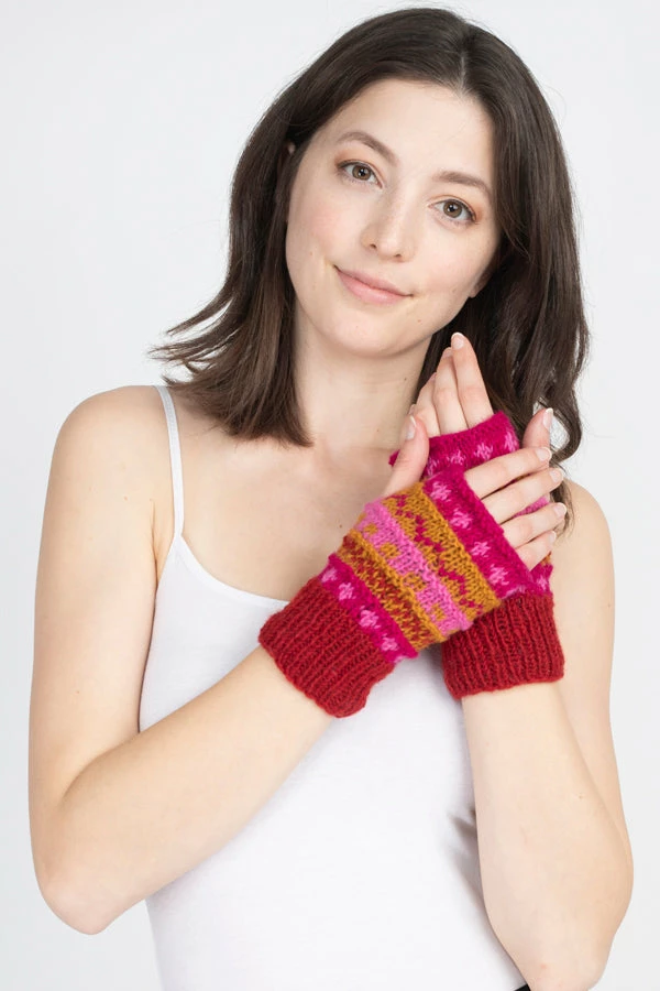 Lakhays Winter Hand Knit Handwarmer-fingerless Gloves Arm Warmers 13 Lakhays Winter Hand Knit Handwarmer-fingerless Gloves Arm Warmers