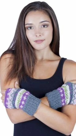 Lakhays Winter Hand Knit Handwarmer-fingerless Gloves Arm Warmers