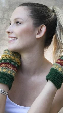 Lakhays Winter Hand Knit Handwarmer-fingerless Gloves Arm Warmers