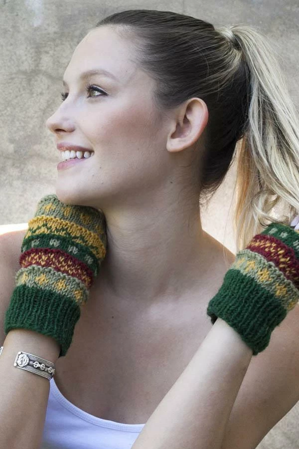 Lakhays Winter Hand Knit Handwarmer-fingerless Gloves Arm Warmers 2 Lakhays Winter Hand Knit Handwarmer-fingerless Gloves Arm Warmers