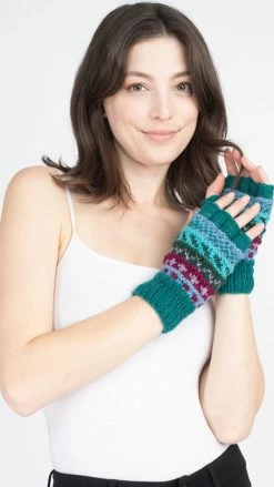 Lakhays Winter Love Fingerless Wool Arm Warmers 37 Lakhays Winter Love Fingerless Wool Arm Warmers