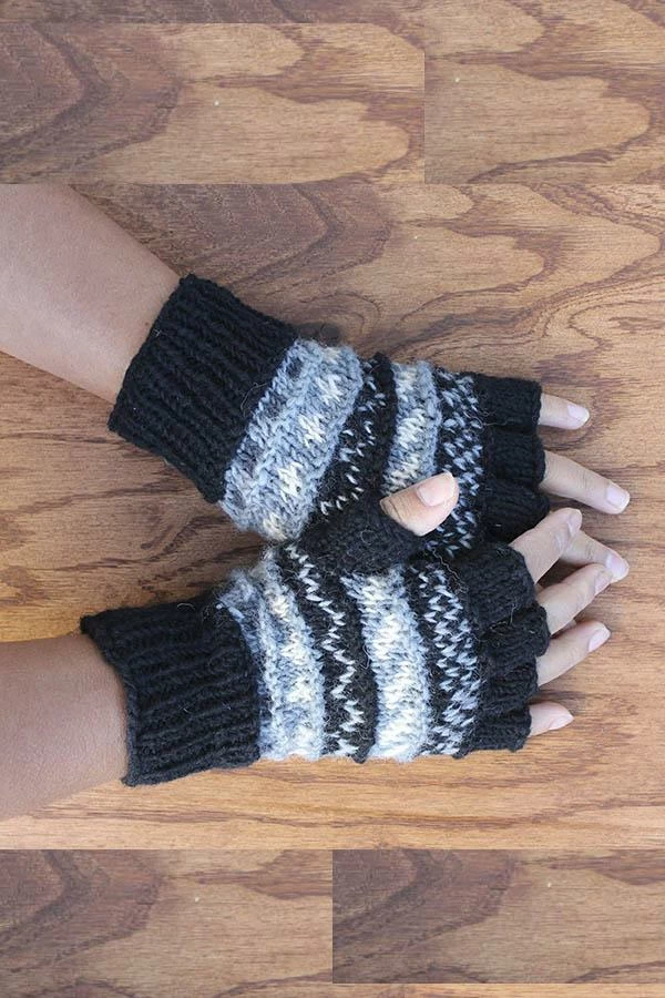 Lakhays Winter Love Fingerless Wool Arm Warmers 9 Lakhays Winter Love Fingerless Wool Arm Warmers