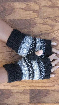 Lakhays Winter Love Fingerless Wool Arm Warmers 22 Lakhays Winter Love Fingerless Wool Arm Warmers