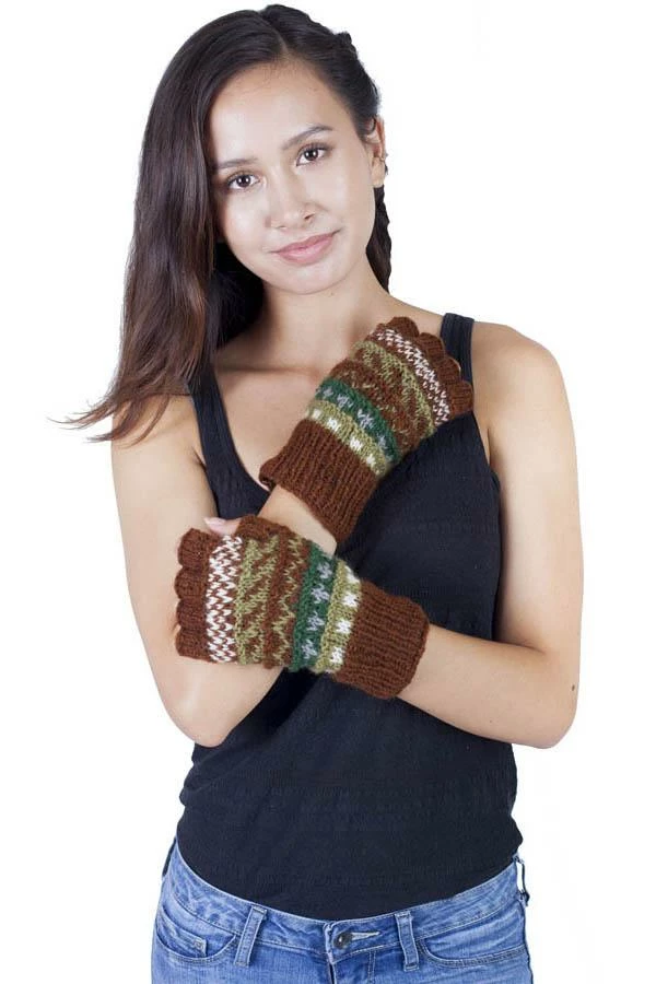 Lakhays Winter Love Fingerless Wool Arm Warmers 11 Lakhays Winter Love Fingerless Wool Arm Warmers