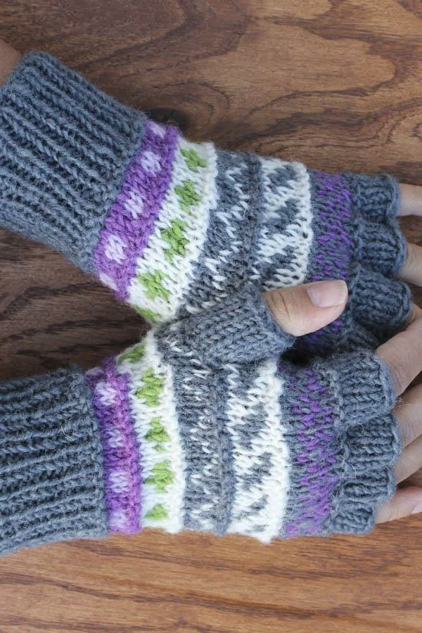 Lakhays Winter Love Fingerless Wool Arm Warmers 2 Lakhays Winter Love Fingerless Wool Arm Warmers