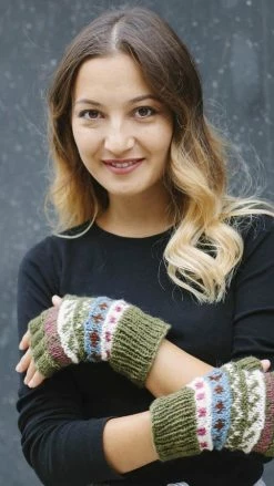 Lakhays Winter Love Fingerless Wool Arm Warmers 31 Lakhays Winter Love Fingerless Wool Arm Warmers