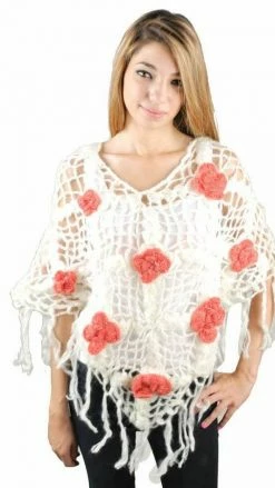 Tops & Tees Lakhays Floral Poncho