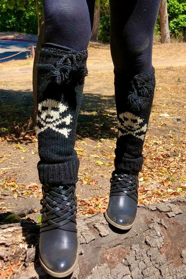 Lakhays Skull Legwarmer Leg Warmers 2 Lakhays Skull Legwarmer Leg Warmers