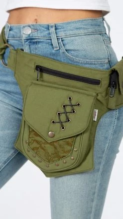 Lakhays Cotton Practical Fannypack Waistbag Travel Utility Belt