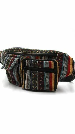 Lakhays Cotton Fanny Pack Utility Waist Belt Bag-multi