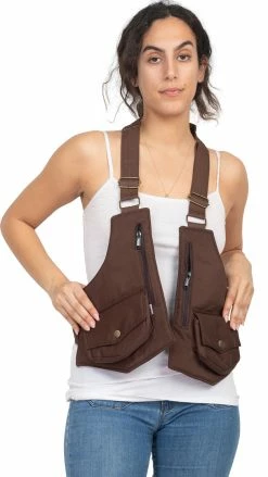 Lakhays Vegan Steampunk Zip Pocket Canvas Festival Holster-One Size